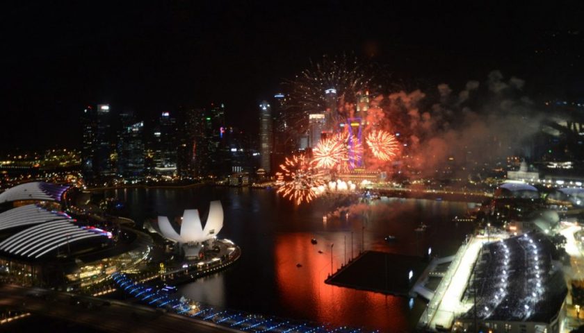 La fiesta durante el GP de Abu Dhabi